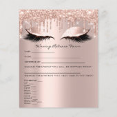 脱毛免除責任放棄リリースバラ チラシ (正面)