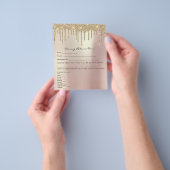 脱毛免除責任放棄リリースバラ チラシ (手)