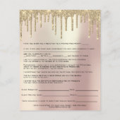 脱毛免除責任放棄リリースバラ チラシ (裏面)