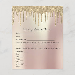 脱毛免除責任放棄リリースバラ チラシ