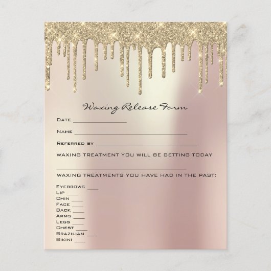 脱毛免除責任放棄リリースバラ チラシ (正面)