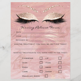 脱毛免除責任放棄リリース型枠 チラシ