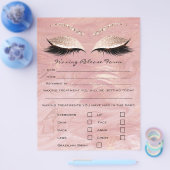 脱毛免除責任放棄リリース型枠 チラシ (シングル)