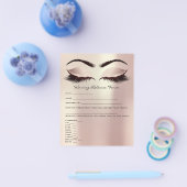 脱毛免除責任放棄リリース型枠 チラシ (シングル)