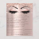 脱毛免除責任放棄リリース型枠 チラシ (裏面)