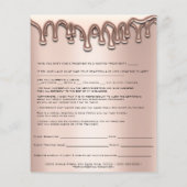 脱毛免除責任放棄リリース型枠 チラシ (裏面)