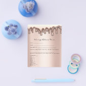 脱毛免除責任放棄リリース型枠 チラシ (シングル)