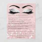 脱毛免除責任放棄リリース型枠 チラシ (裏面)