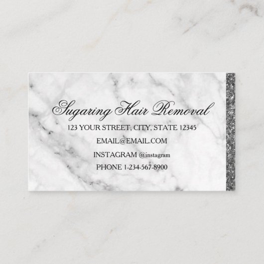 脱毛大理石 名刺 (裏面)