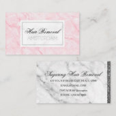 脱毛大理石 名刺 (正面/裏面)