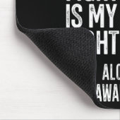 脱毛弟の戦いは私の戦い脱毛脱毛症 マウスパッド (コーナー)