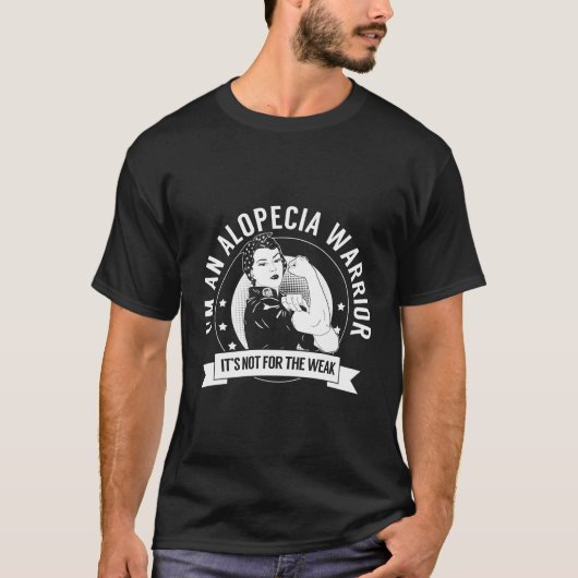 脱毛戦士NFTWフード付きスウェットシャツ脱毛症認識度 Tシャツ (正面)