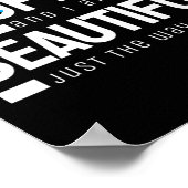 脱毛症と私は美しい私の認識度 ポスター (角)