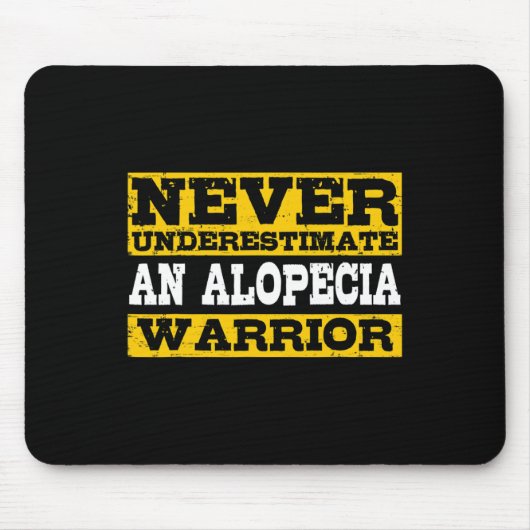 脱毛症の戦士サポートヘアロス認識度 マウスパッド (正面)