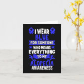 脱毛症の認識 - 円形脱毛症 カード (黄色い花)