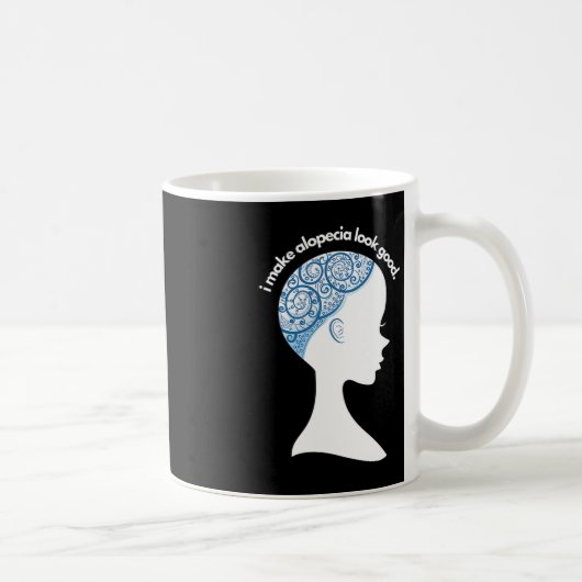脱毛症アレアタギフト – 脱毛認識度 コーヒーマグカップ (右)
