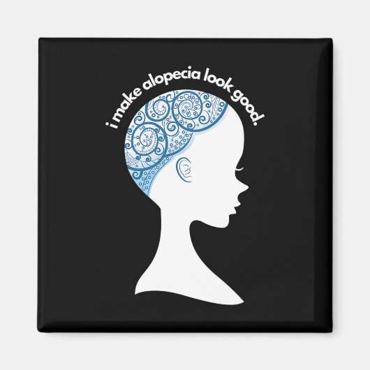 脱毛症アレアタギフト – 脱毛認識度 マグネット (正面)