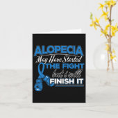 脱毛症サポーター1の認識度デザイン カード (黄色い花)