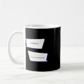 脱毛症レビュー非常に悪い。お勧めできない。 コーヒーマグカップ (左)