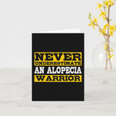 脱毛症戦士サポート　脱毛症の認知度向上 カード (黄色い花)