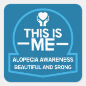 脱毛症認識度サポートギフト スクエアシール (正面)