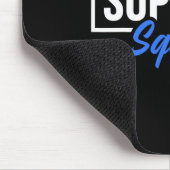 脱毛症認識度サポートスクワッドI衣服ブルーリブ マウスパッド (コーナー)