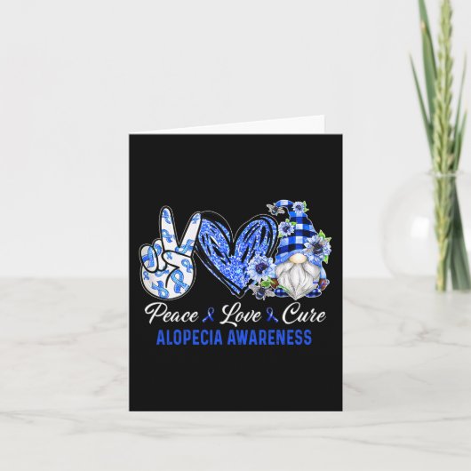 脱毛症認識度ピースラブキュア格言 カード (正面)