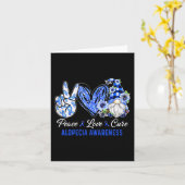 脱毛症認識度ピースラブキュア格言 カード (黄色い花)