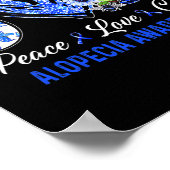 脱毛症認識度ピースラブキュア格言 ポスター (角)