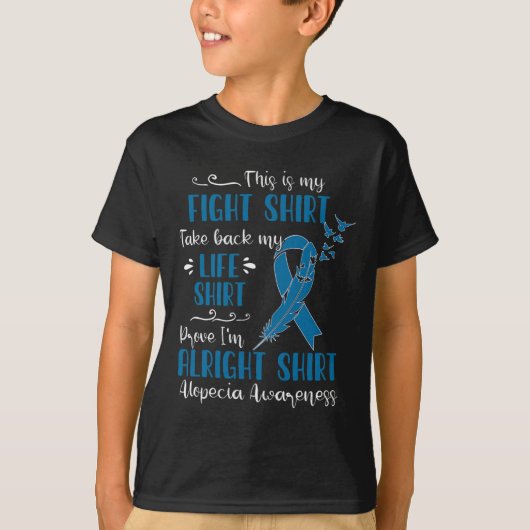 脱毛症認識度マイファイト Tシャツ (正面)