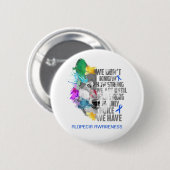 脱毛症認識度リボンのサポートギフト 缶バッジ (正面&裏面)