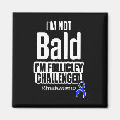 脱毛症認識度脱毛戦士ではなく禿げスロフ マグネット (正面)