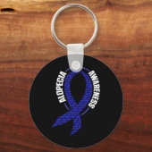 脱毛症認識度脱毛戦士の投薬su キーホルダー (裏面)