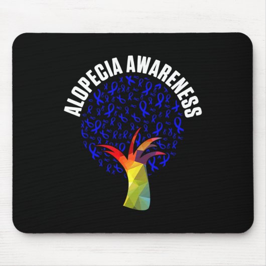 脱毛症認識度脱毛戦士ファイティングサーブ マウスパッド (正面)