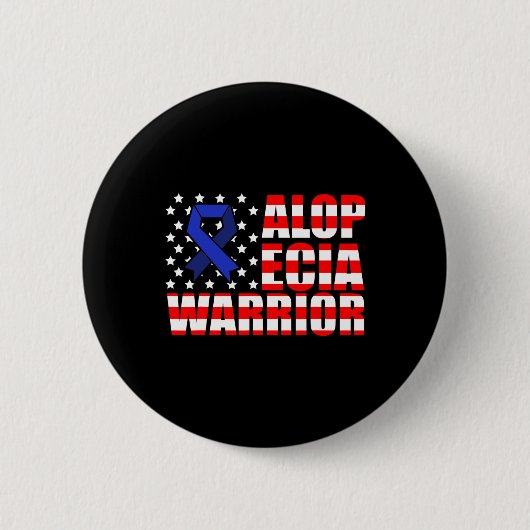 脱毛症認識度脱毛戦士メディカルサーヴィ 缶バッジ (正面)