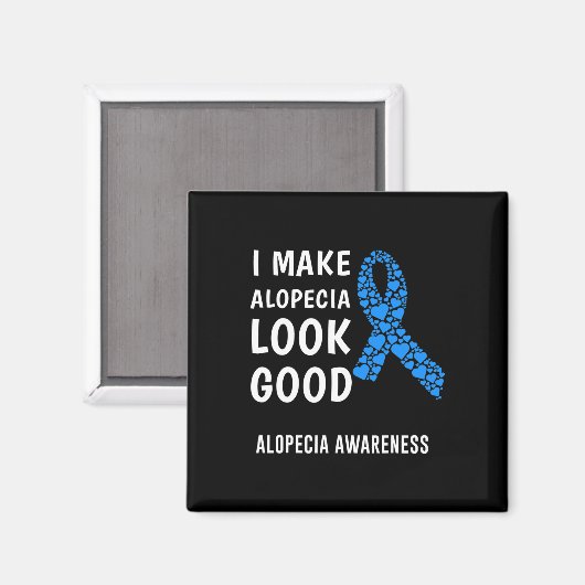 脱毛症認識度1 マグネット (正面/裏面)