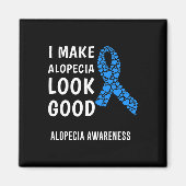 脱毛症認識度1 マグネット (正面)