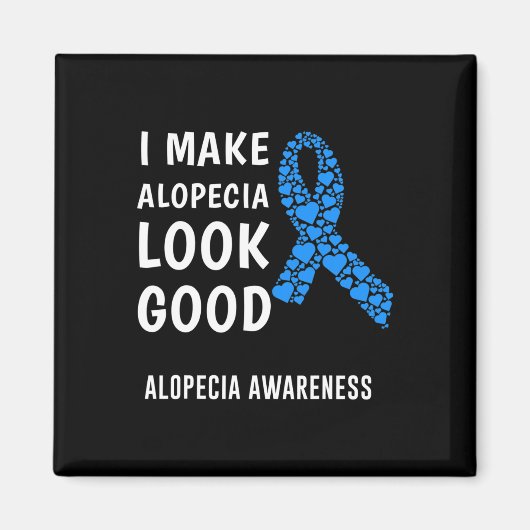 脱毛症認識度1 マグネット (正面)