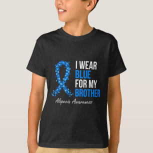 脱毛症認識度I衣服ブルーfor My Brother Blue Tシャツ