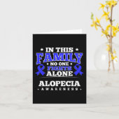 脱毛認識度リボン脱毛症荒野サバイボ カード (黄色い花)