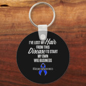 脱毛認識度脱毛戦士かつら生存者 キーホルダー (正面)