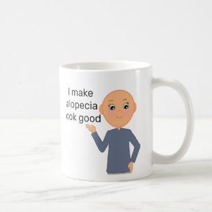 脱毛認識度、はげ、毛なし気に コーヒーマグカップ