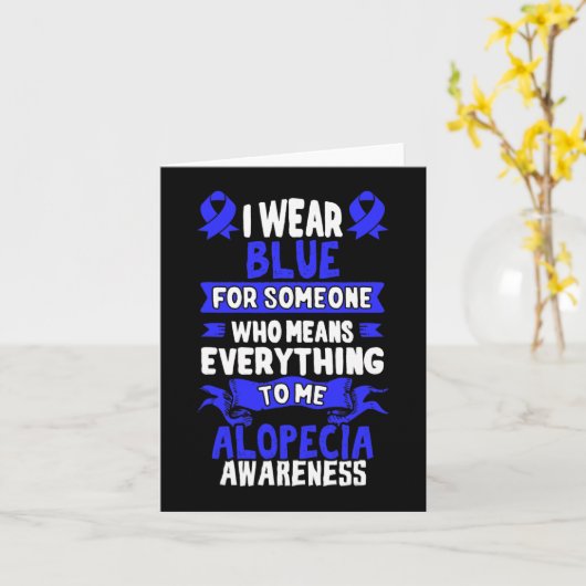 脱毛認識度 – 脱毛症アレアタ カード (黄色い花)