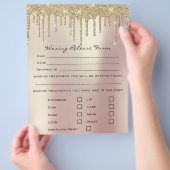 脱毛責任放棄の放棄の放棄を控えめに チラシ (手)