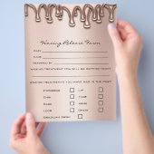 脱毛責任放棄リリースのドリフト1 チラシ (手)