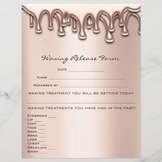 脱毛責任放棄リリースの遅延 チラシ (正面)