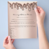 脱毛責任放棄リリースの遅延 チラシ (手)