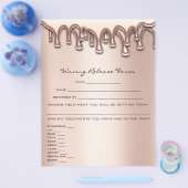 脱毛責任放棄リリースの遅延 チラシ (シングル)