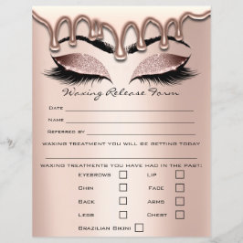 脱毛責任放棄リリース型枠1 チラシ