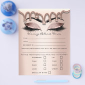 脱毛責任放棄リリース型枠1 チラシ (シングル)